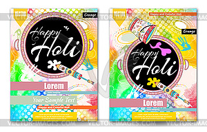 Happy Holi - vector clipart / vector image