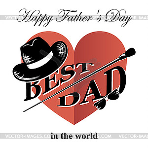 Fathers day - vector clipart