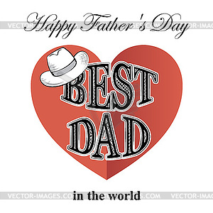 Fathers day - vector clipart
