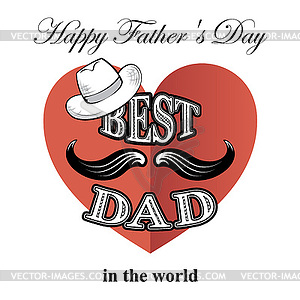 Fathers day - vector image