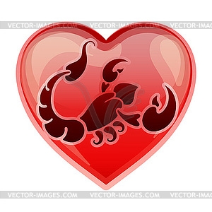 Zodiac sign Scorpio - vector clip art