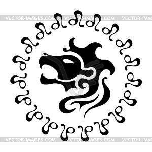 Zodiac sign Leo - royalty-free vector clipart