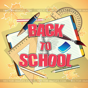 Back to school - royalty-free vector image