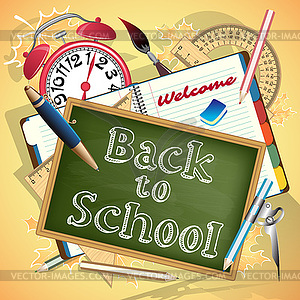 Back to school - vector clipart / vector image