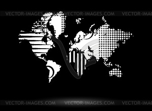 World map - vector clipart