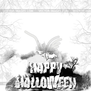 Happy Halloween - vector image