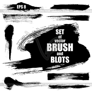 Set of brush - vector clipart