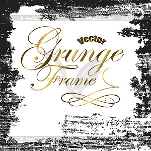 Grunge frame - vector clipart