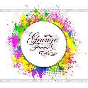 Abstract background, grunge frame - vector image