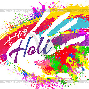 Happy Holi - vector clip art