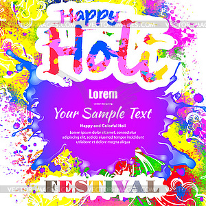 Happy Holi - vector clipart