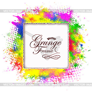 Abstract background, grunge frame - vector image