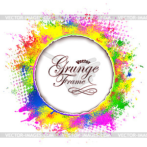 Abstract background, grunge frame - vector image