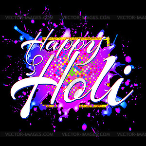 Happy Holi - vector clip art