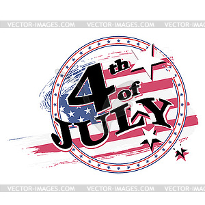 Independence day USA - color vector clipart