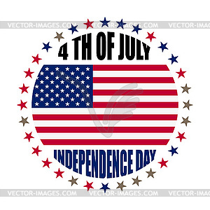 Independence day USA - color vector clipart