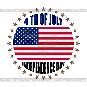 Independence day USA - vector image