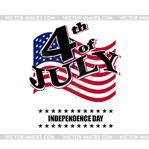 Independence day USA - vector image