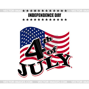 День независимости США - изображение в векторе / векторный клипарт