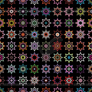 Бесшовный фон из звезд - векторизованное изображение