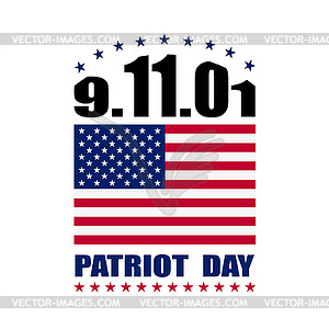 День патриота, мы никогда не забудем - векторизованное изображение клипарта