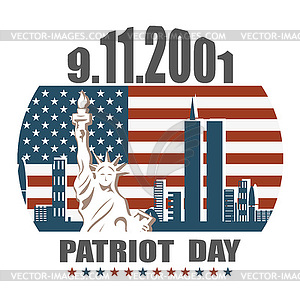 Patriot day, we will never forget - vector image