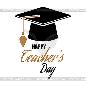 Happy Teacher`s Day - vector clip art