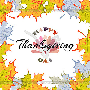 Happy thanksgiving day - vector clipart