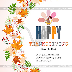 Happy thanksgiving day - vector clipart