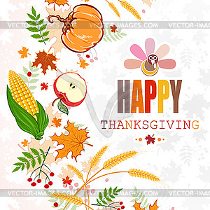 Happy thanksgiving day - vector clipart / vector image