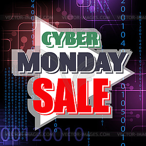 Cyber Monday. sales, discounts - vector clip art