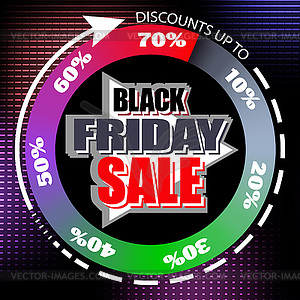Black Friday sale. banner template design - vector clipart