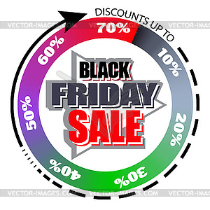 Black Friday sale. banner template design - royalty-free vector image
