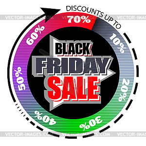 Black Friday sale. banner template design - vector clip art