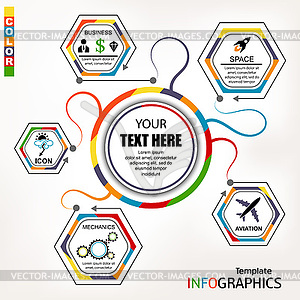Инфографический шаблон. элементы - рисунок в векторе