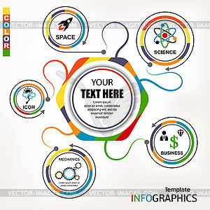 Infographic template. elements - vector clipart