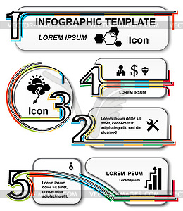 Инфографический шаблон. набор элементов - изображение в векторном формате