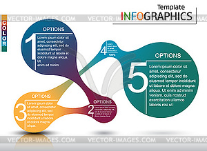 Инфографический шаблон. абстрактная концепция бизнеса - векторное изображение