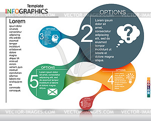 Infographics business template elements - royalty-free vector image