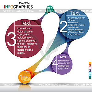 Infographics business template elements - vector clip art