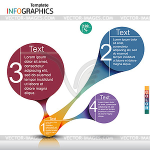 Infographics business template elements - vector clipart