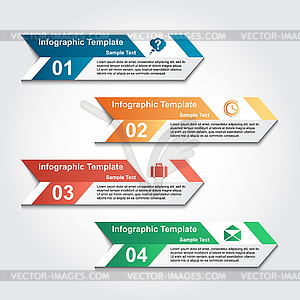 Infographics business template elements - vector image