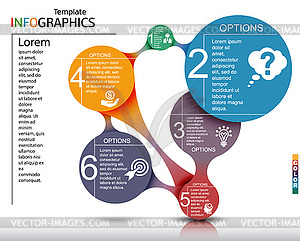 Infographics business template elements - vector image