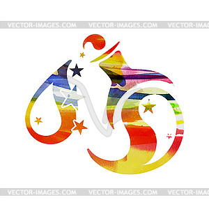 Zodiac sign Aquarius - vector image