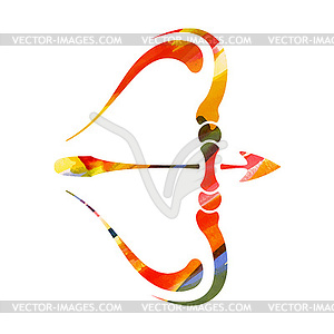 Zodiac sign Sagittarius - vector image