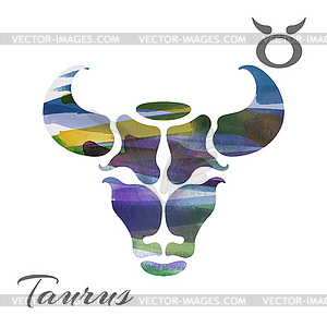 Zodiac sign Taurus - vector clipart