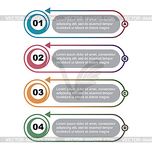 Infographic template. elements of web design - vector clipart / vector image