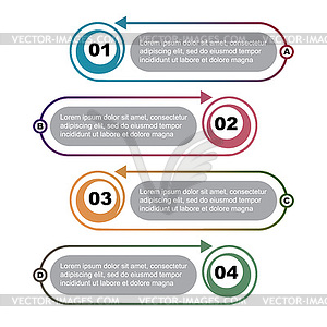 Infographic template. elements of web design - vector image