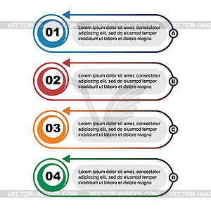 Infographic template. elements of web design - vector clip art