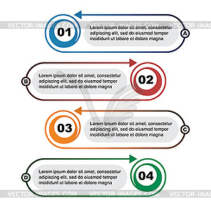 Infographic template. elements of web design - vector clipart